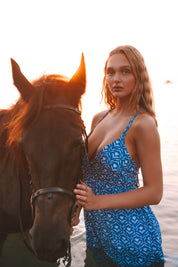 Vestido "Azore" azul