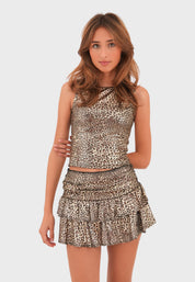 "Glitter Leopard" TOP