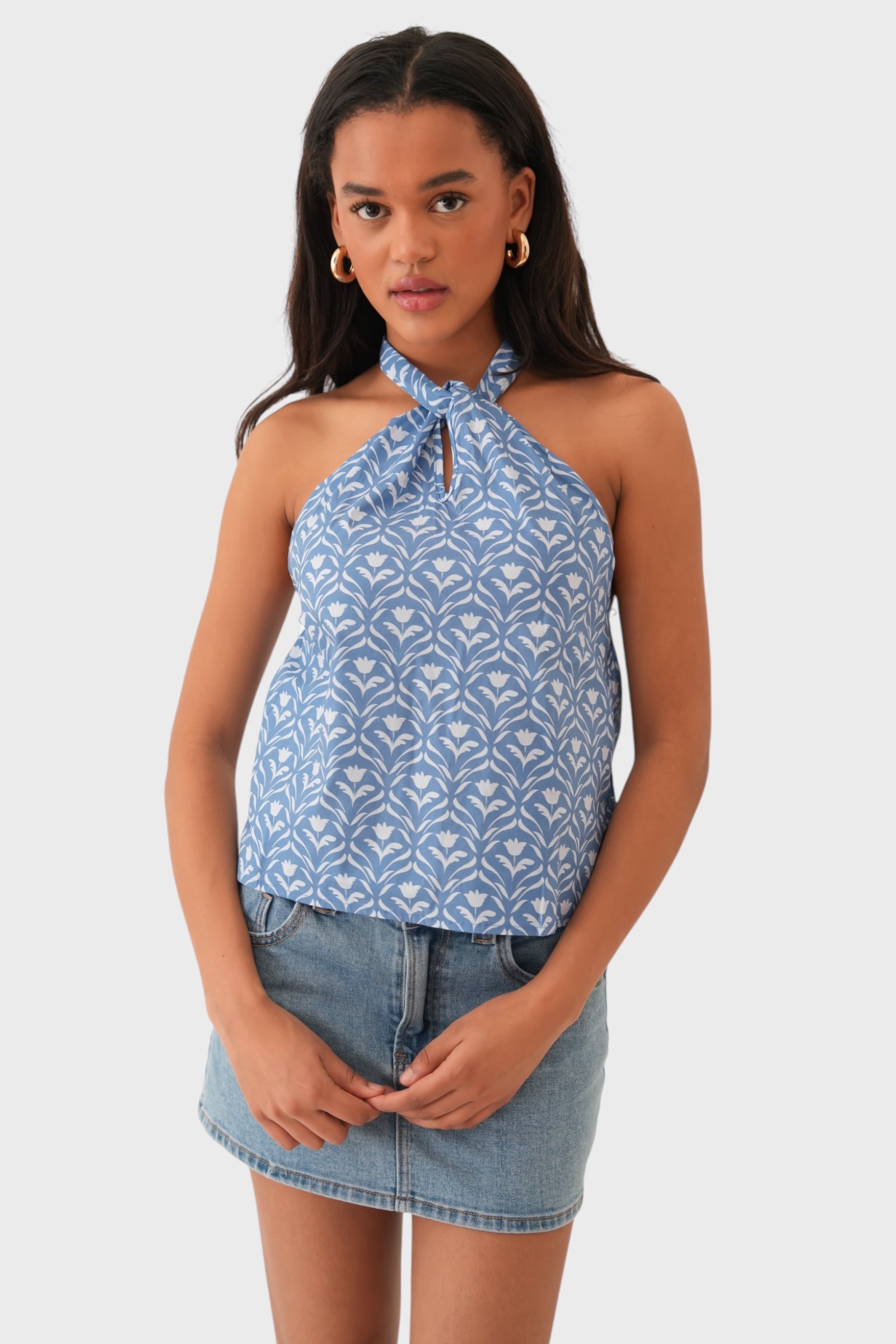 "Madeira" top blau
