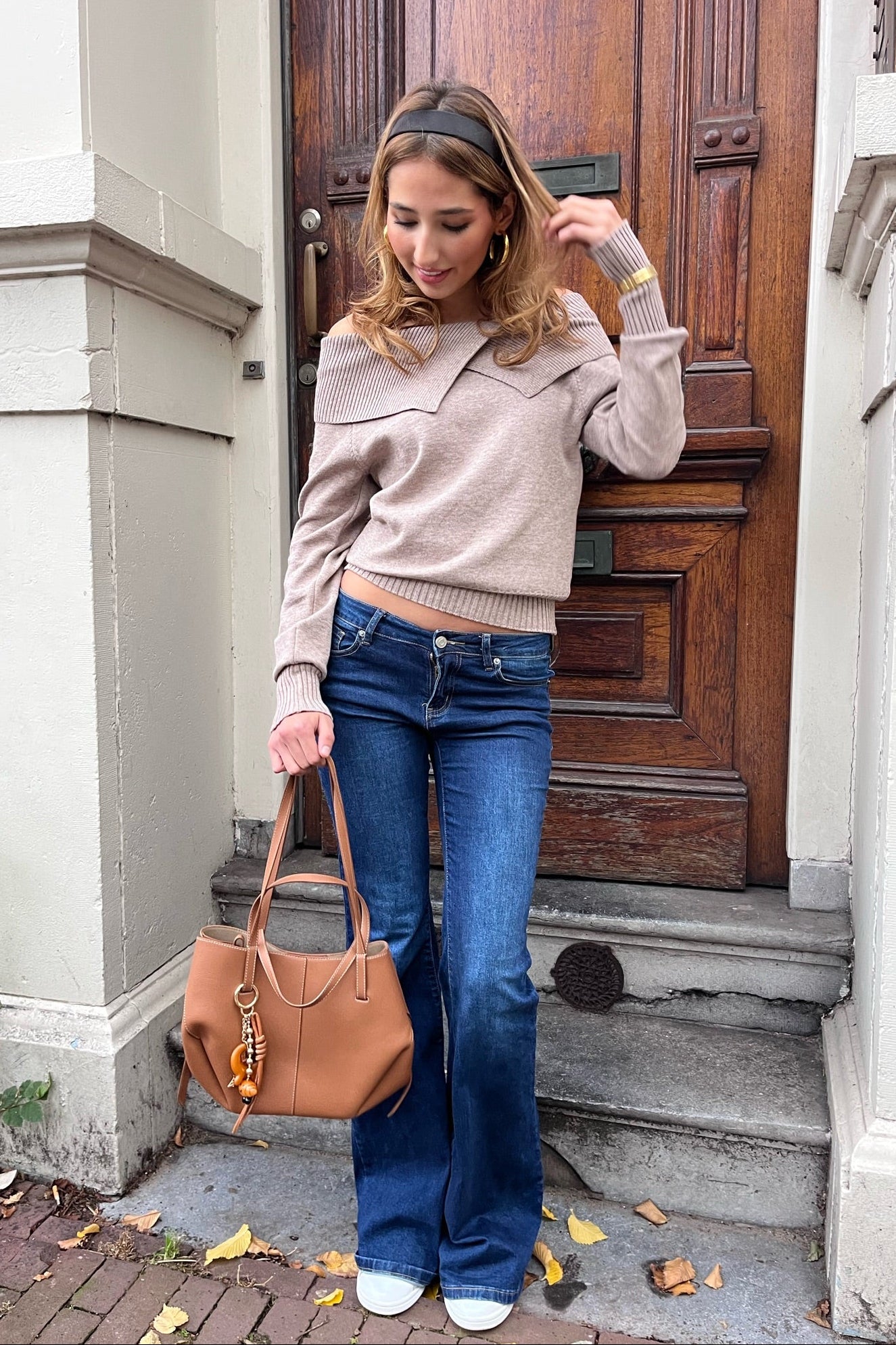 Pull "Hannah" taupe