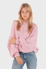 "Halten Sie mich warm" Pullover Baby Pink