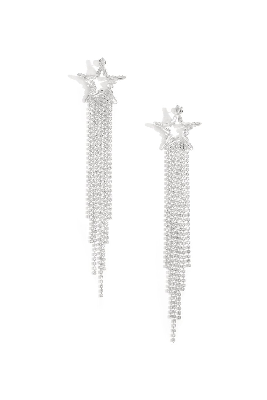 "Falling star" earrings silver