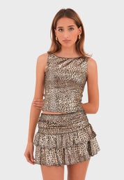 "Glitter Leopard" TOP
