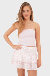 "Flora" skirt pink