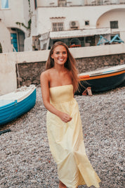 "Radiant" dress yellow