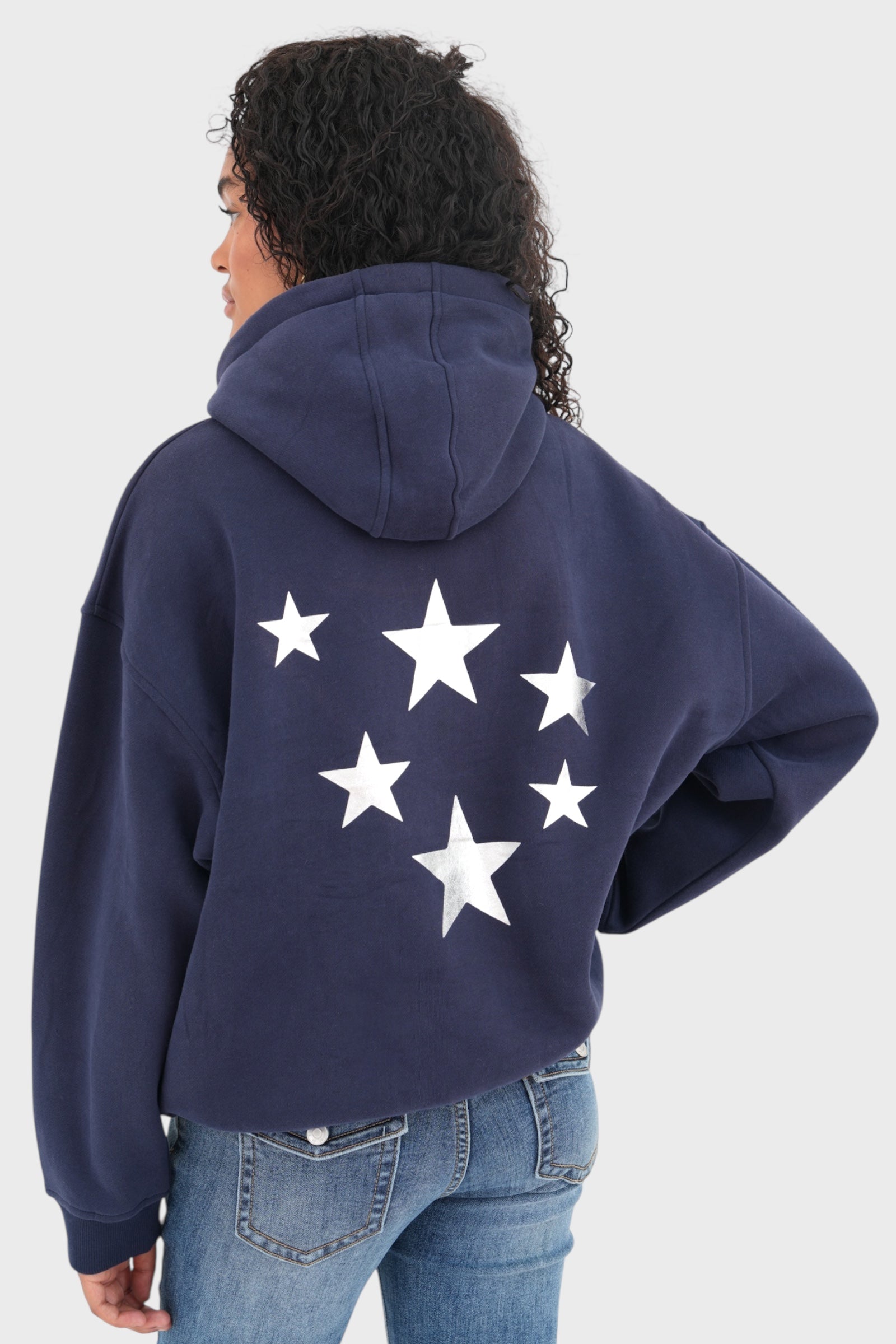 Marina de sudadera con capucha "estrellas"