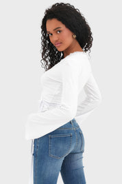 Top blanco de "menear"