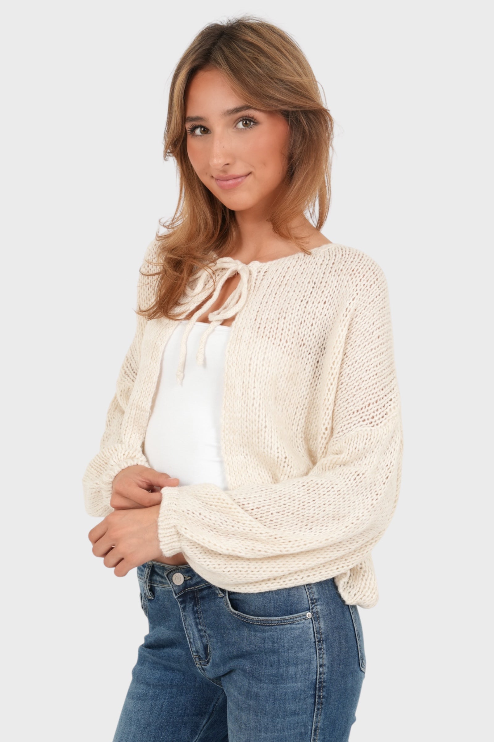 "Date" Weste Beige