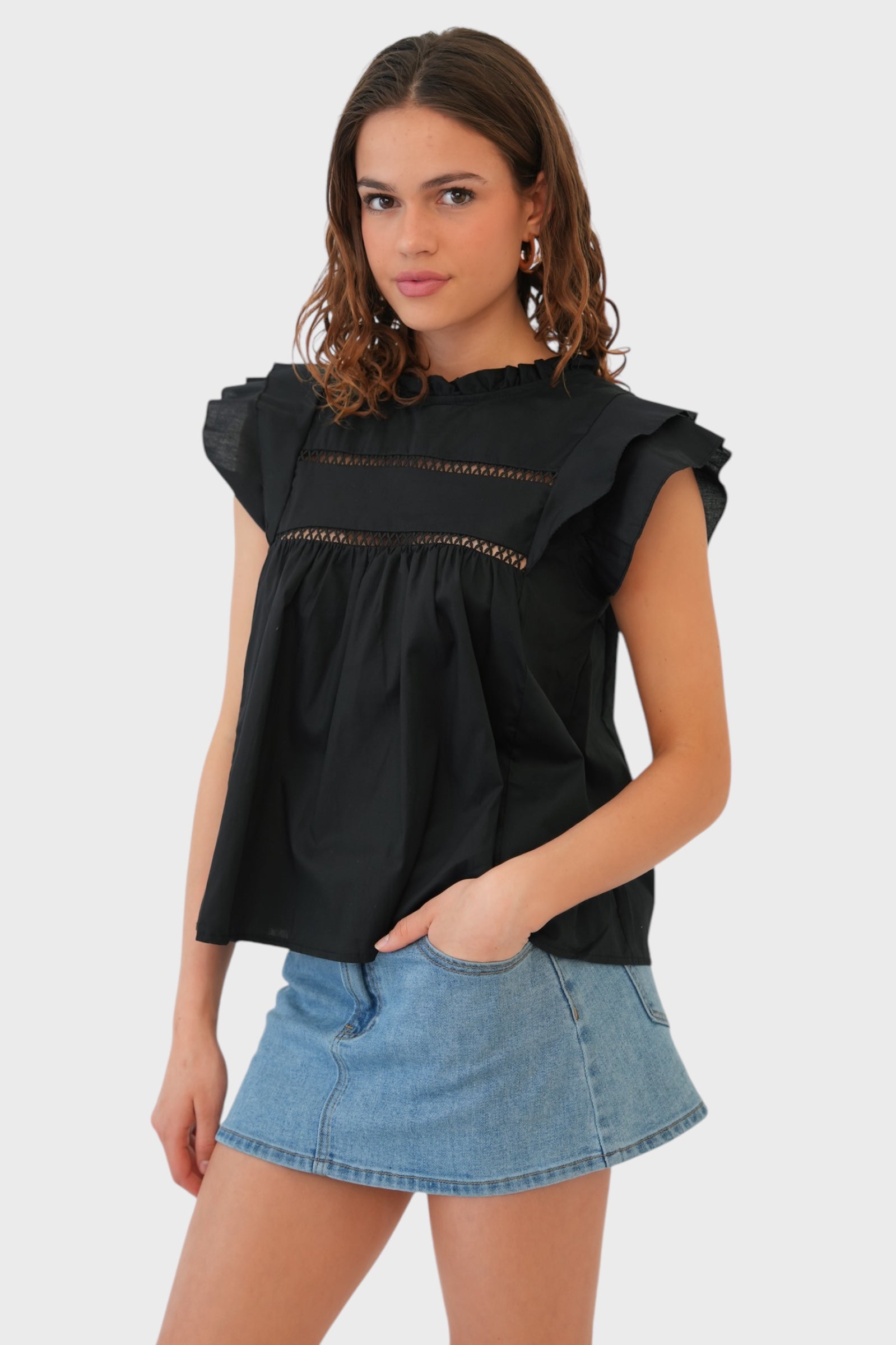 Chemisier "rêveur" noir