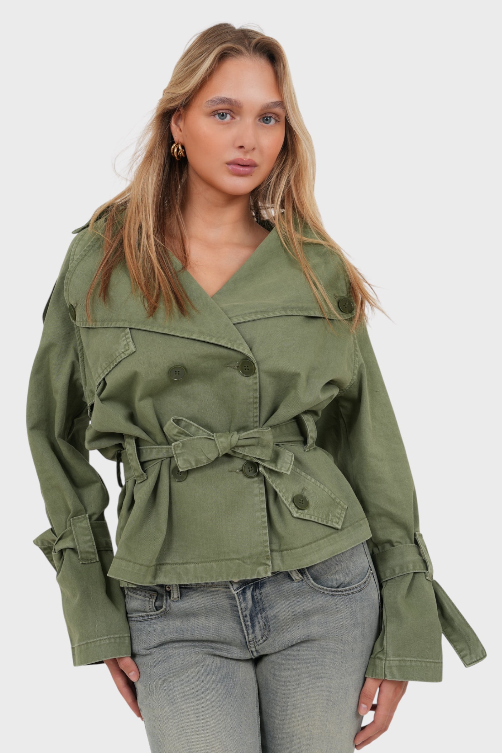 Trenchcoat „Dänemark“ khakigrün