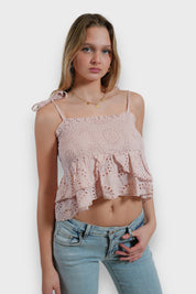 "Poppy" Top Pink