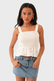 "Bloom" Top White