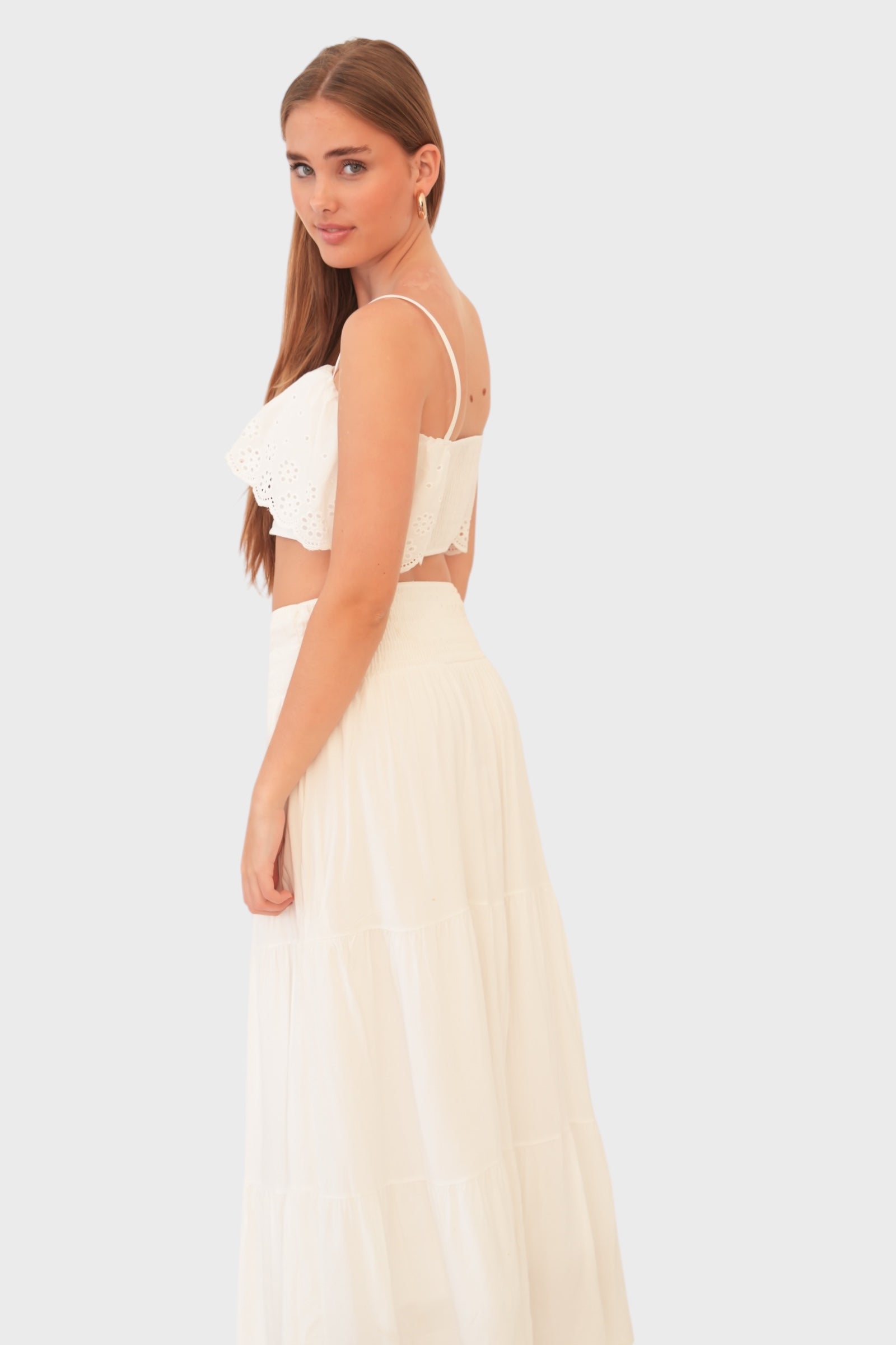 "Paradise" skirt white