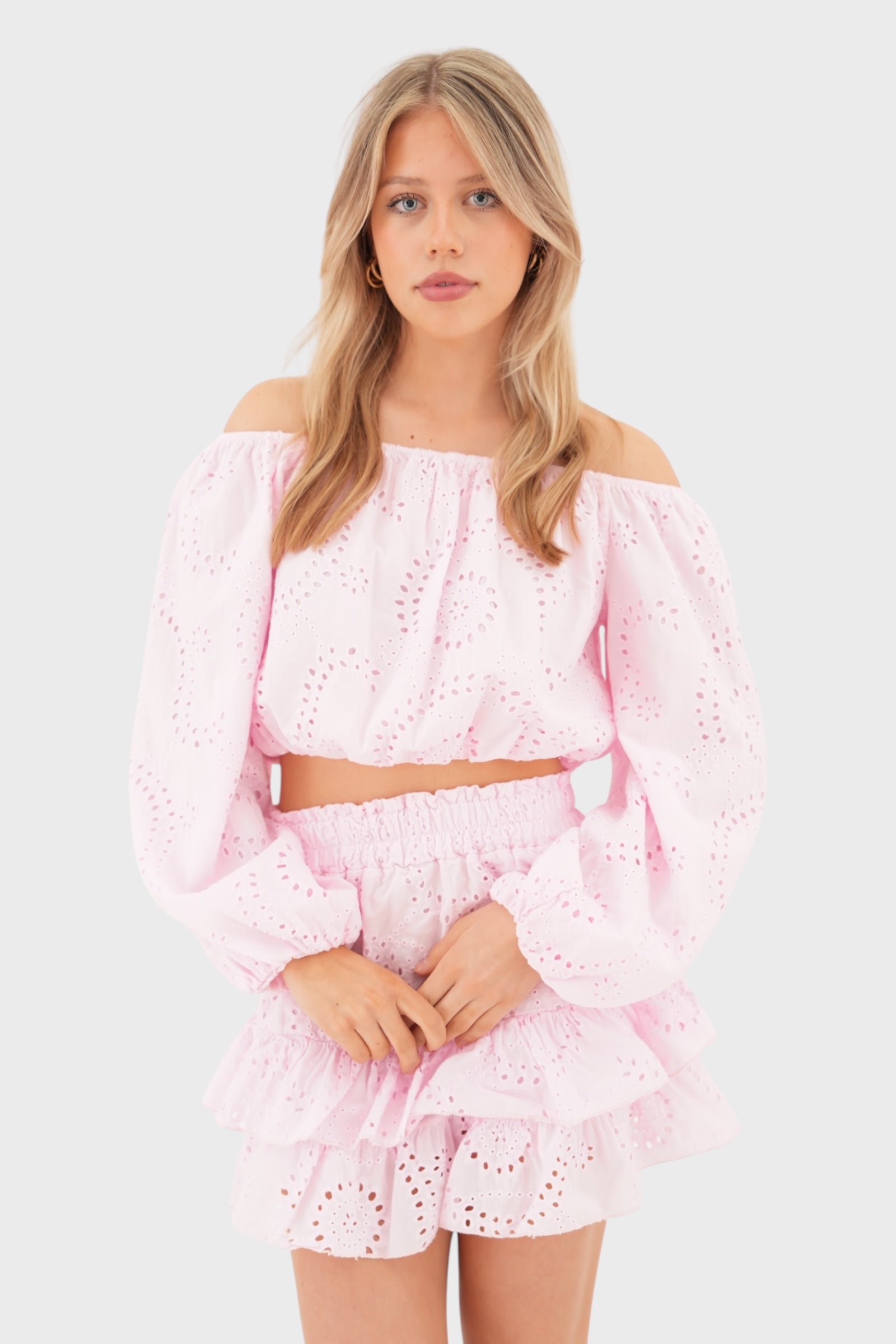 "Fleur" skirt pink
