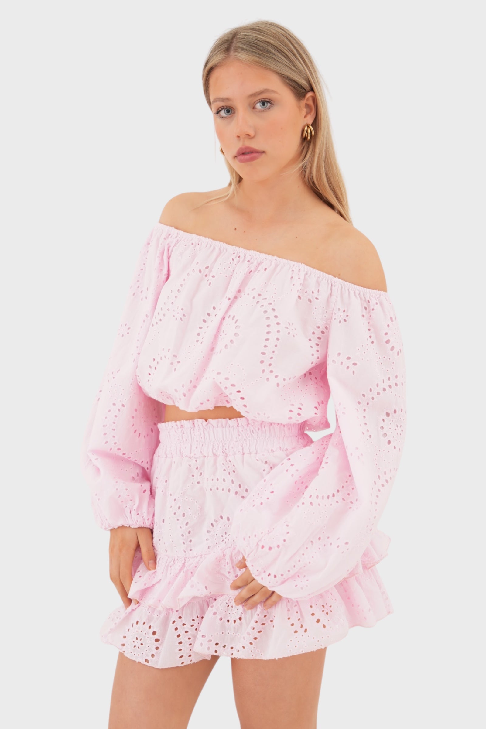 "Fleur" skirt pink