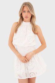 Vestido de "flora" blanco