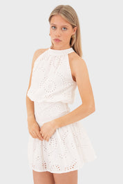 Vestido de "flora" blanco