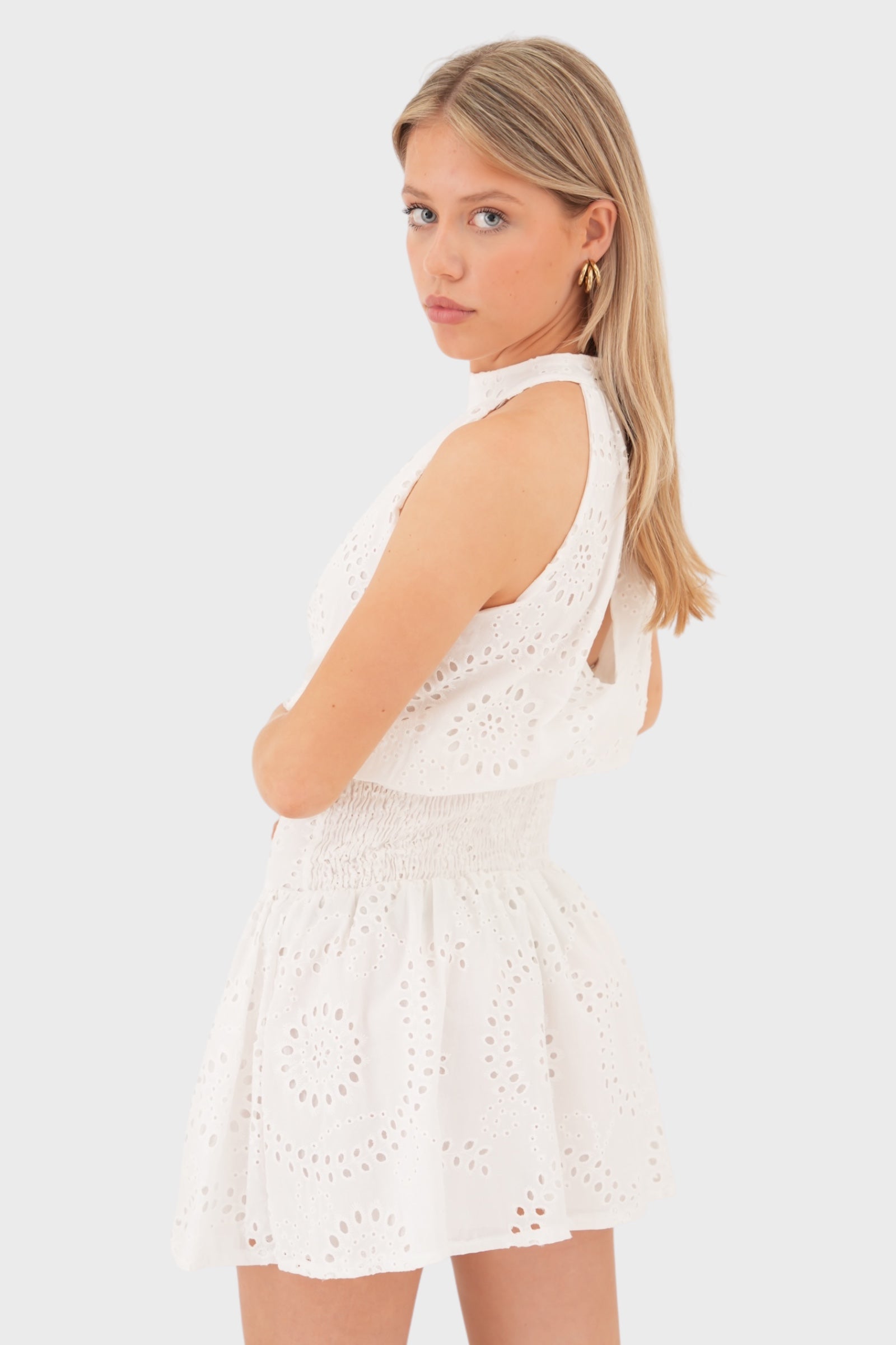 Vestido de "flora" blanco