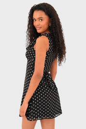 "Dots" dress black