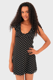 "Dots" dress black