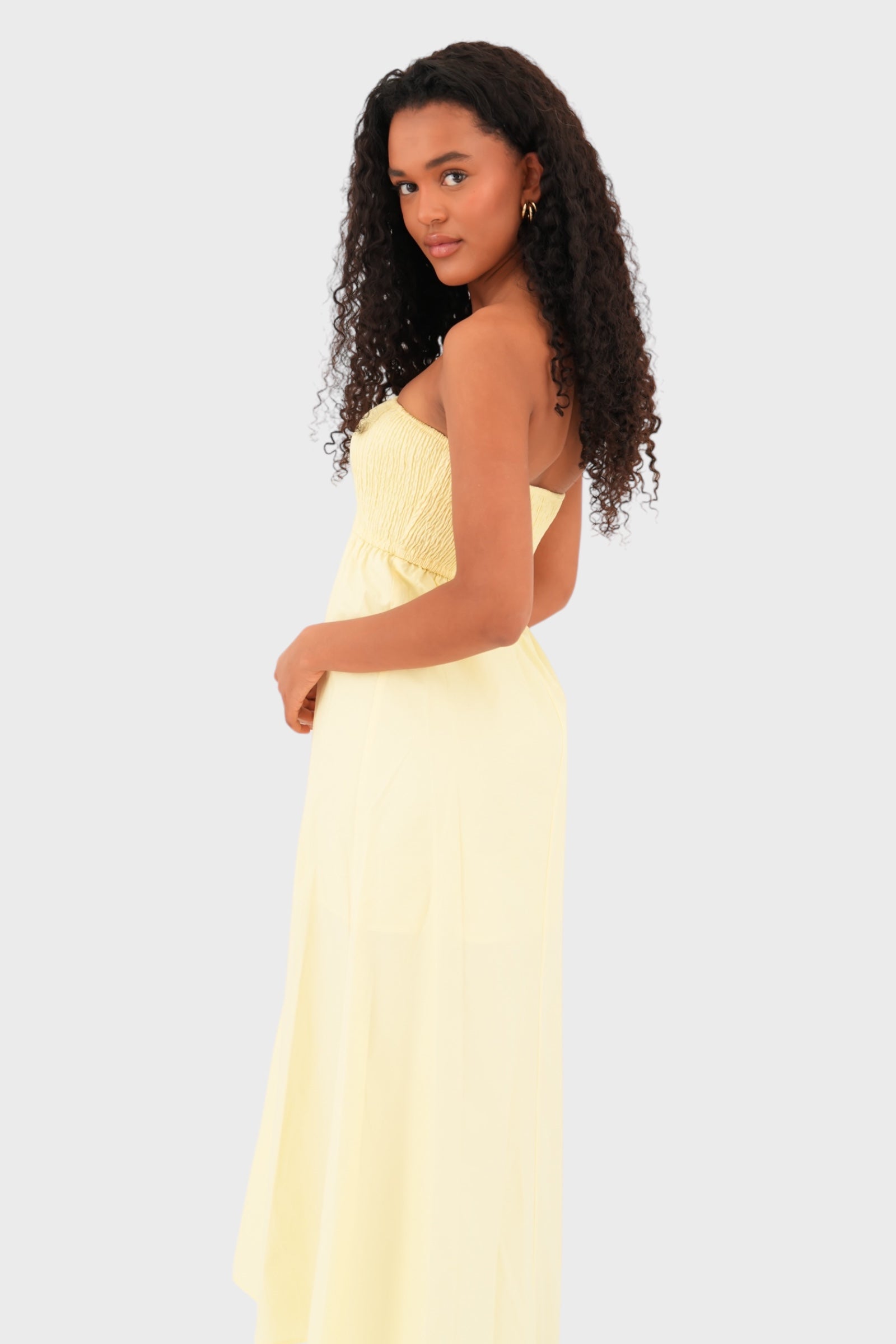 "Radiant" dress yellow