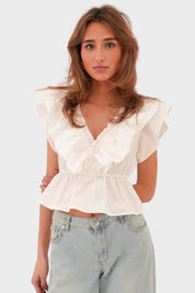 Blusa de "junio" blanco