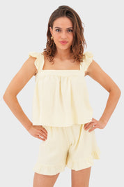 "Bobby" short yellow