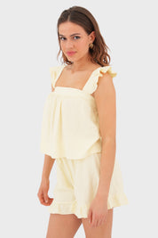 "Bobby" short yellow