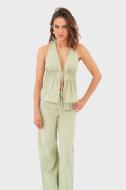 "Bora bora" top green