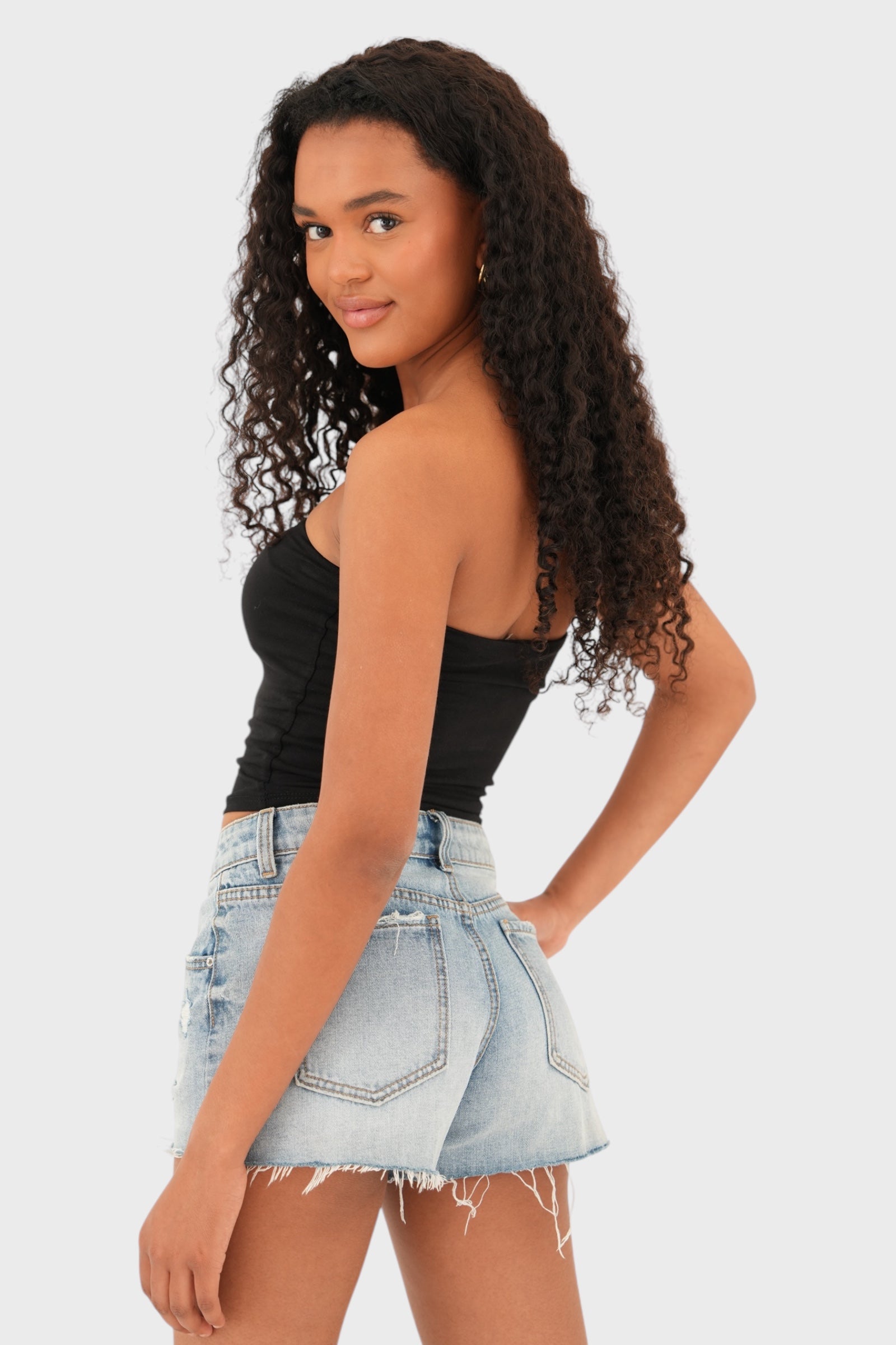 "Denim" short blue
