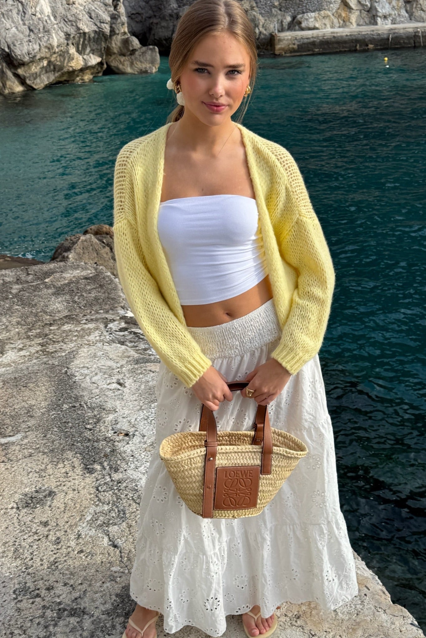"Keep Me Warm" Vest Petite Light Yellow