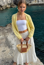"Keep Me Warm" Vest Petite Light Yellow