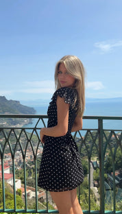 "Dots" dress black