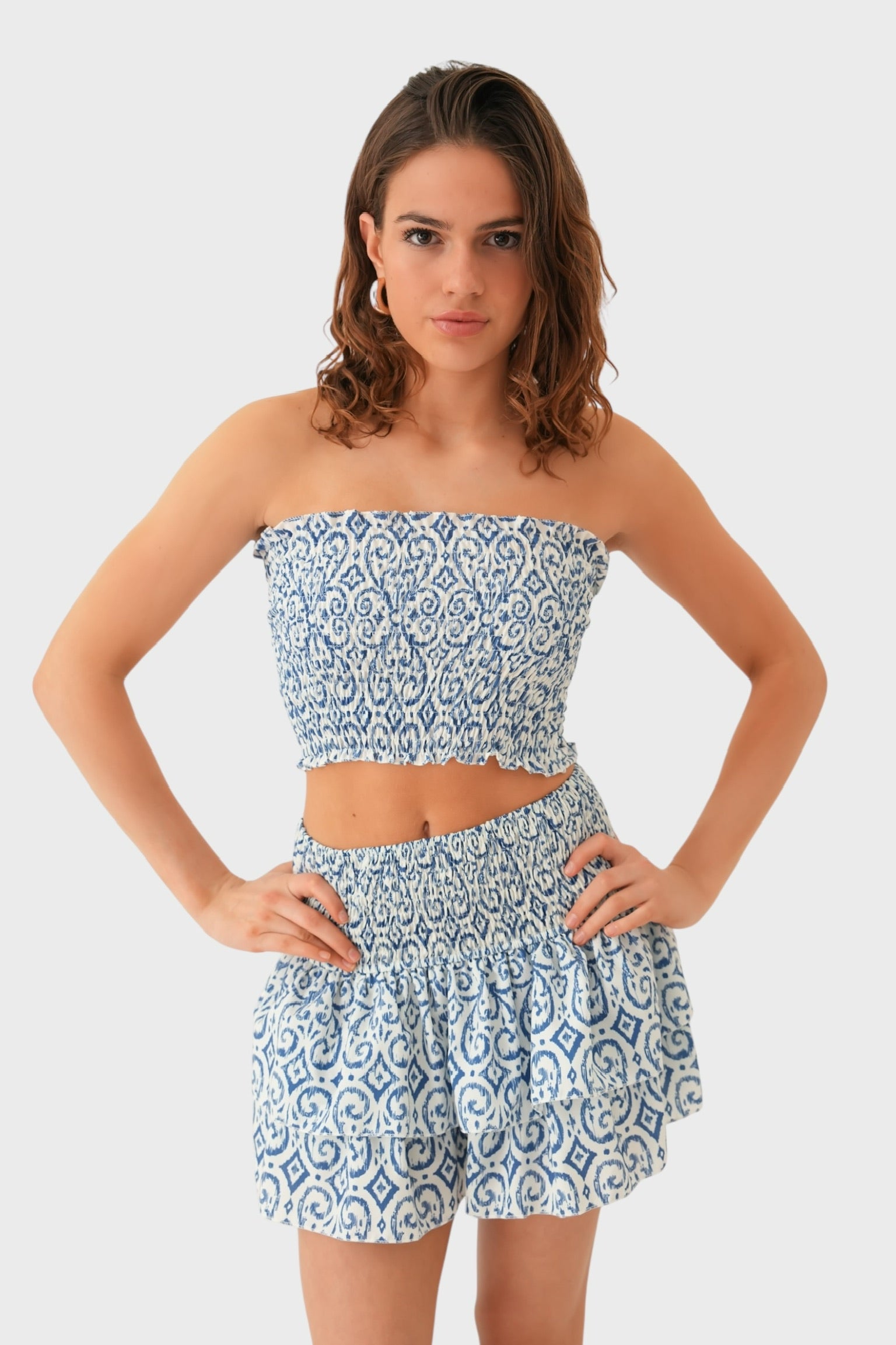 "Florens" Tube Top Blue