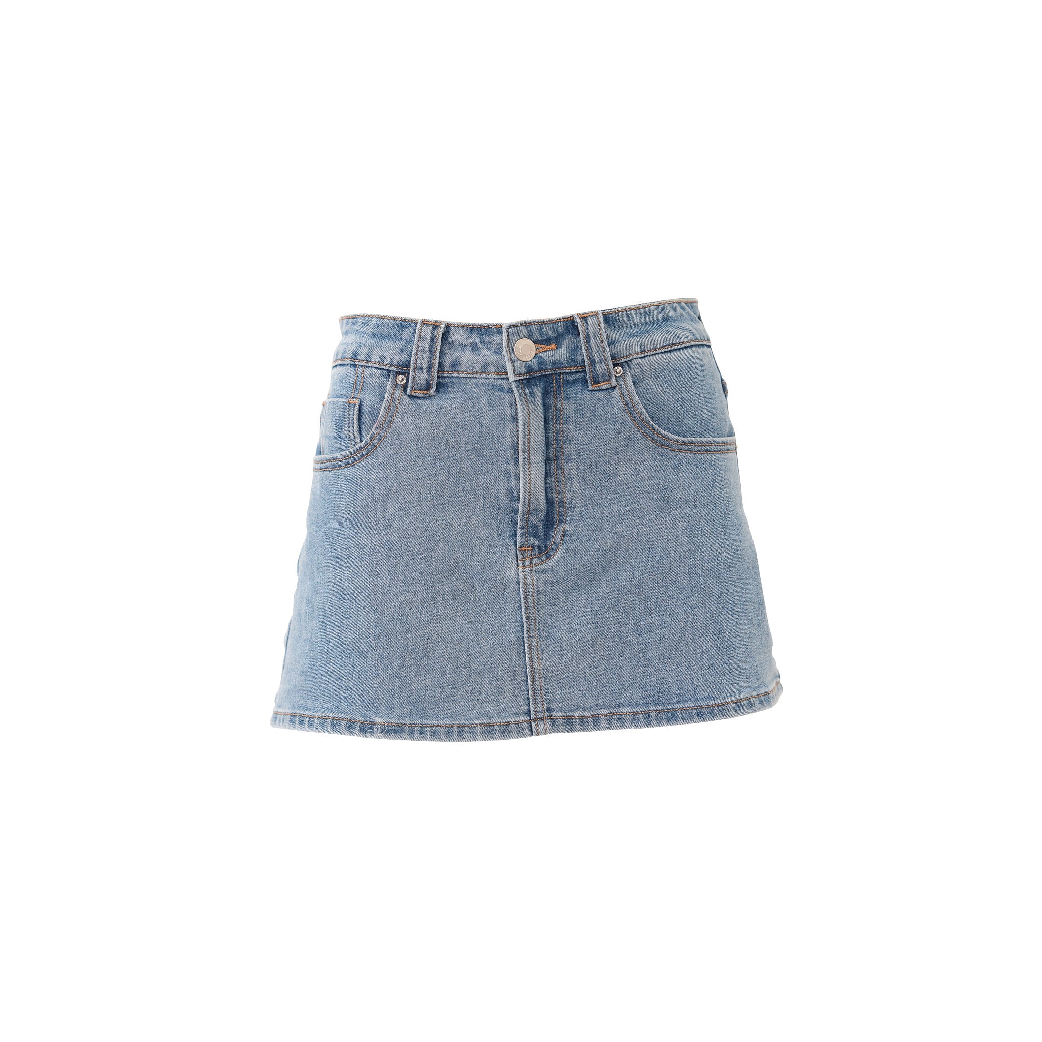 "Seaside" jupe en jean bleu