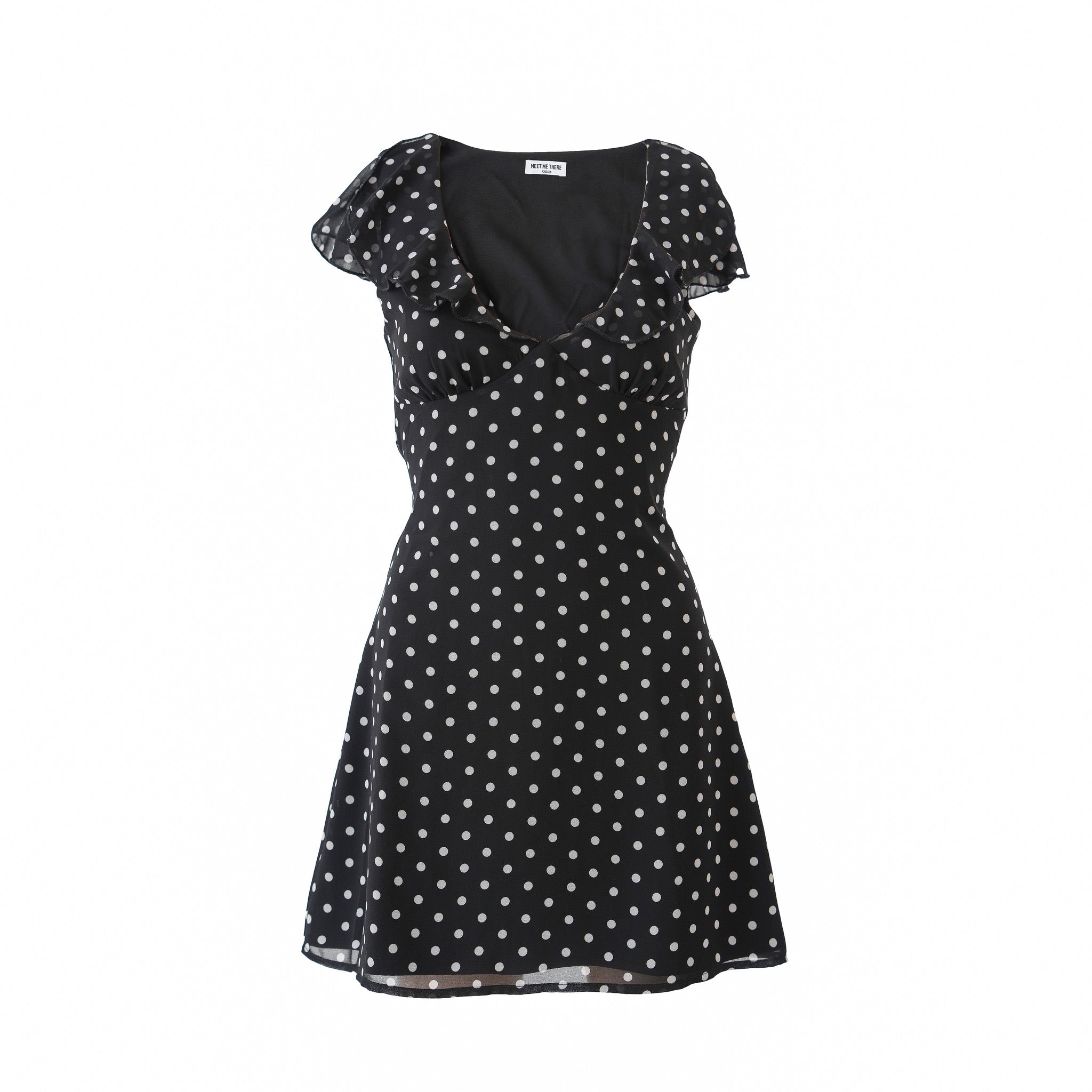 "Dots" dress black