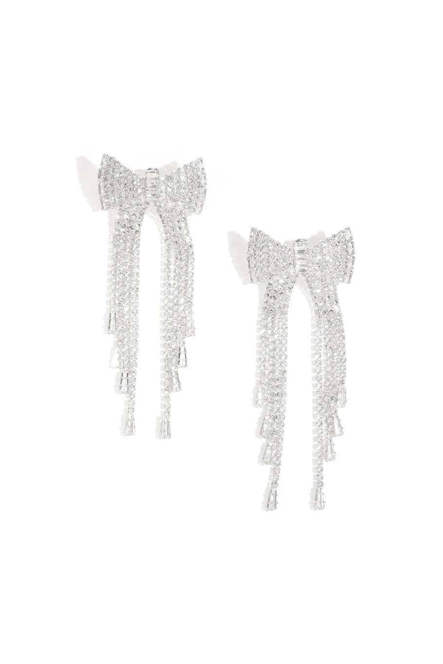 "Ribbon" earrings silver