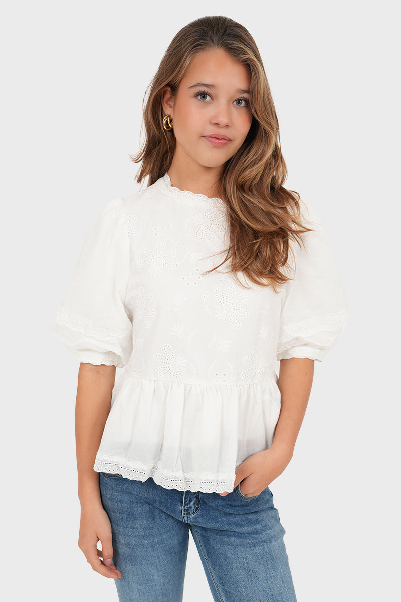 Blusa de "gracia" blanco