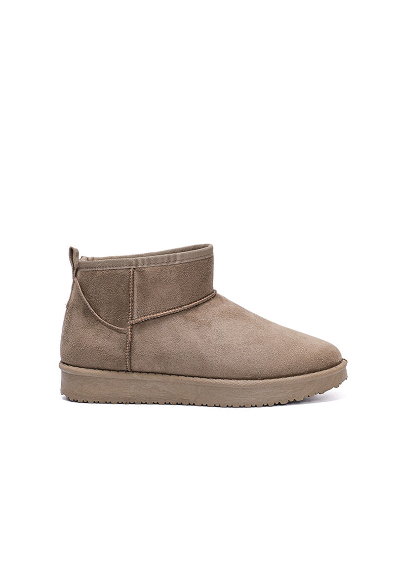 Bottines "Cozy" taupe