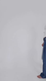 Jeans "évasé" bleu foncé