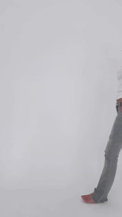 "Ripped" flared jeans light blue