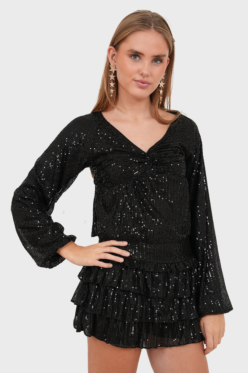 black and white dress coat The Carol Dress