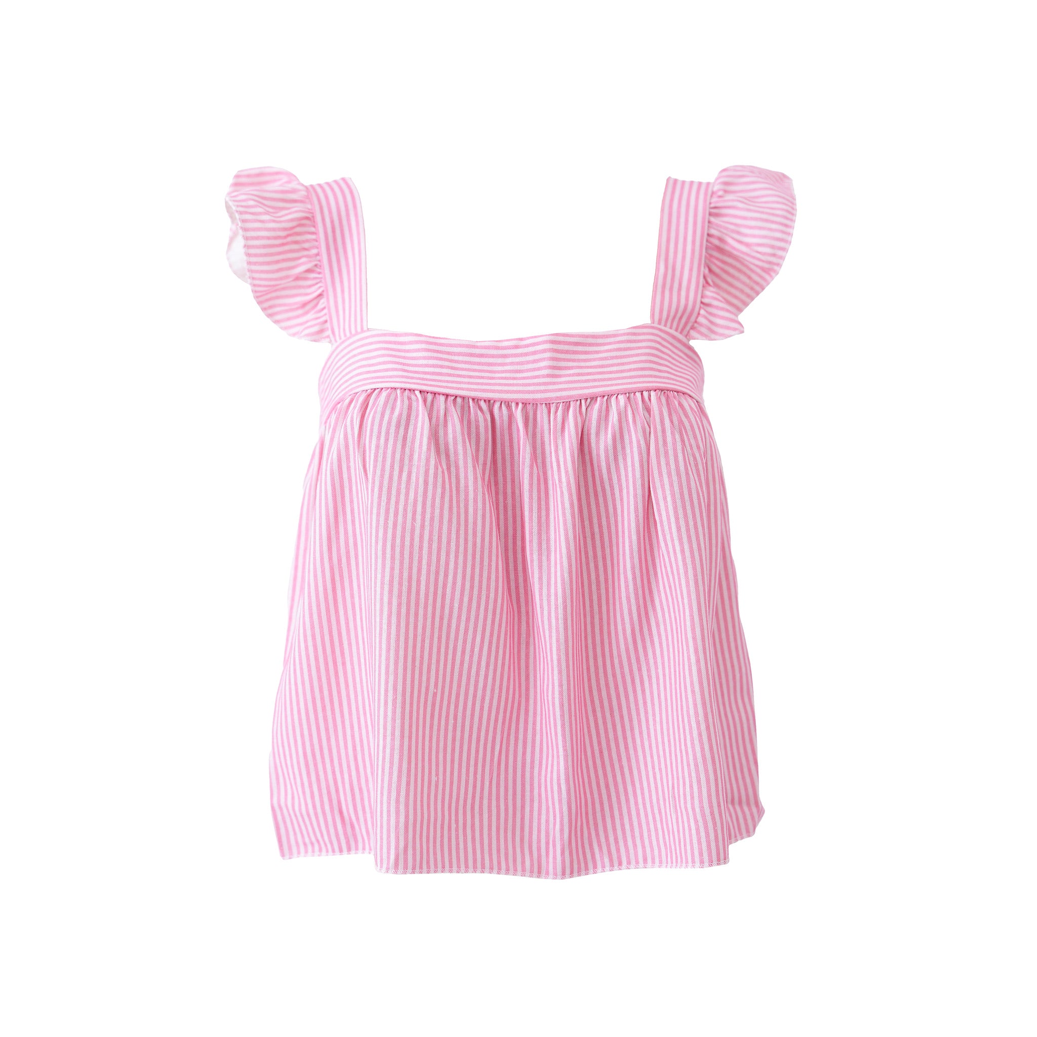 "Bobby" Top Striped Pink