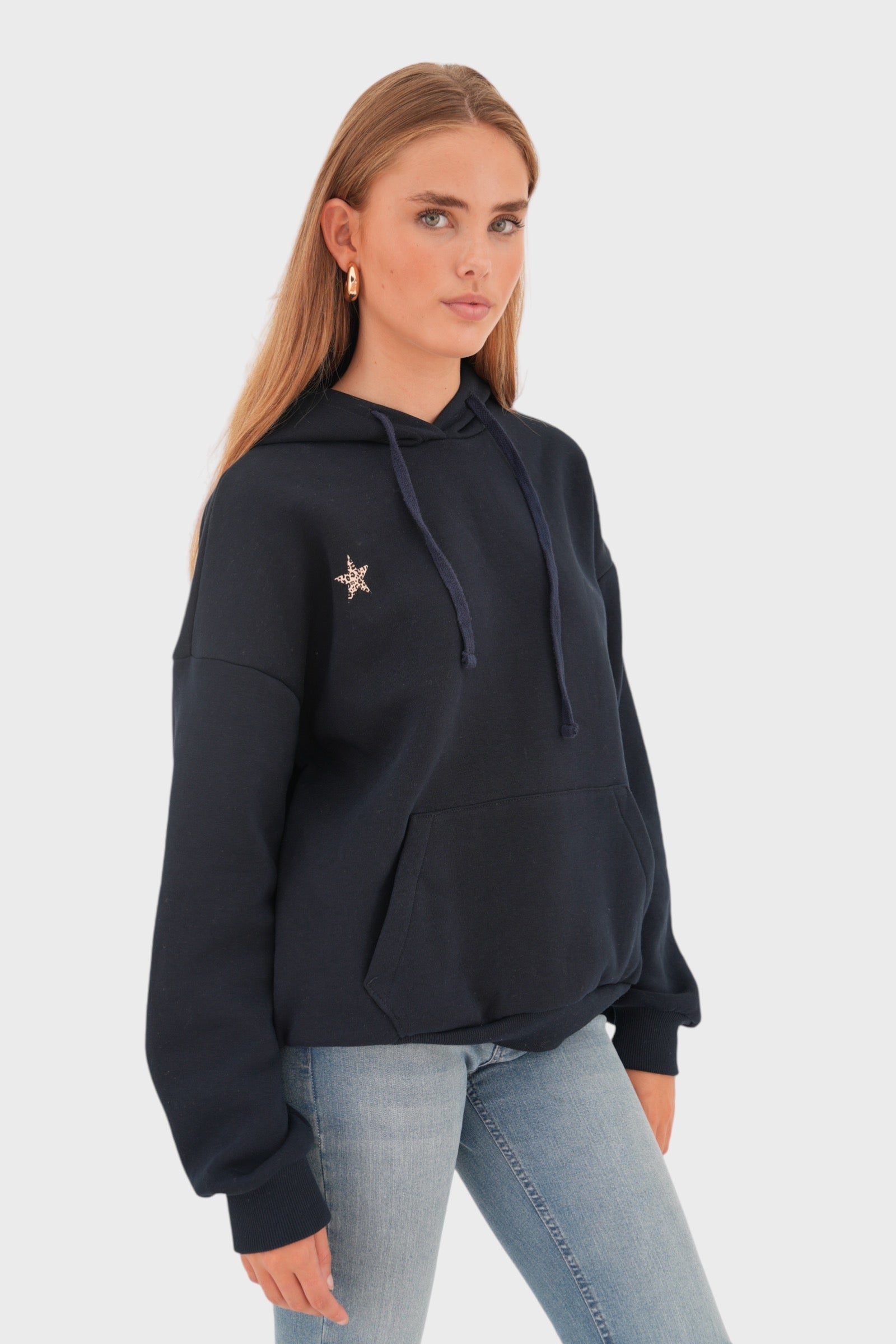 "Panther star" hoodie navy