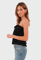 "Bow" top black