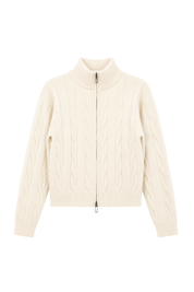 "Saga" cardigan white