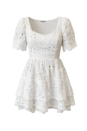 "Lover lace" kjole hvit