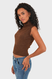 "Casual" top brown