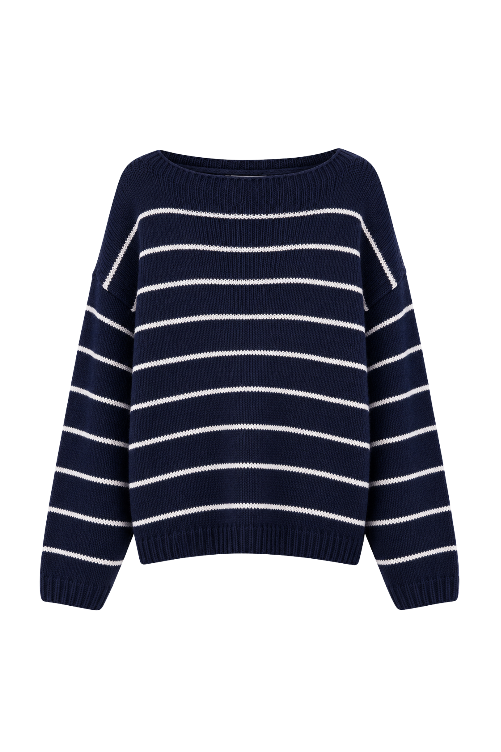 "Freja” sweater striped navy