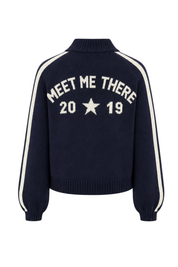 “MMT” cardigan navy